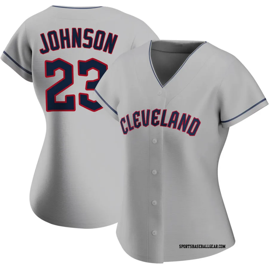 Daniel Johnson Women's Cleveland Guardians Gray Replica Road Jersey