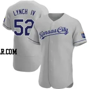 Daniel Lynch IV Men's Kansas City Royals Gray Authentic Road Jersey