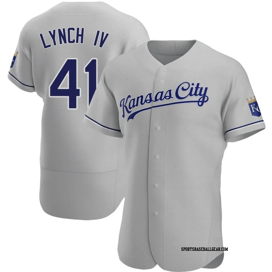 Daniel Lynch IV Men's Kansas City Royals Gray Authentic Road Jersey