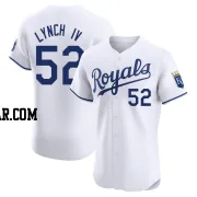 Daniel Lynch IV Men's Kansas City Royals White Elite Home Jersey