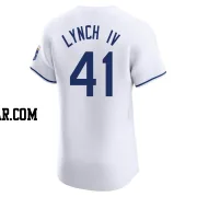 Daniel Lynch IV Men's Kansas City Royals White Elite Home Jersey