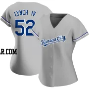 Daniel Lynch IV Women's Kansas City Royals Gray Authentic Road Jersey