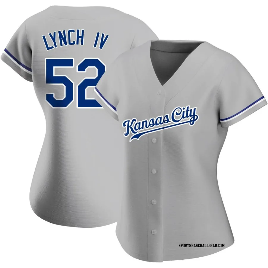 Daniel Lynch IV Women's Kansas City Royals Gray Replica Road Jersey