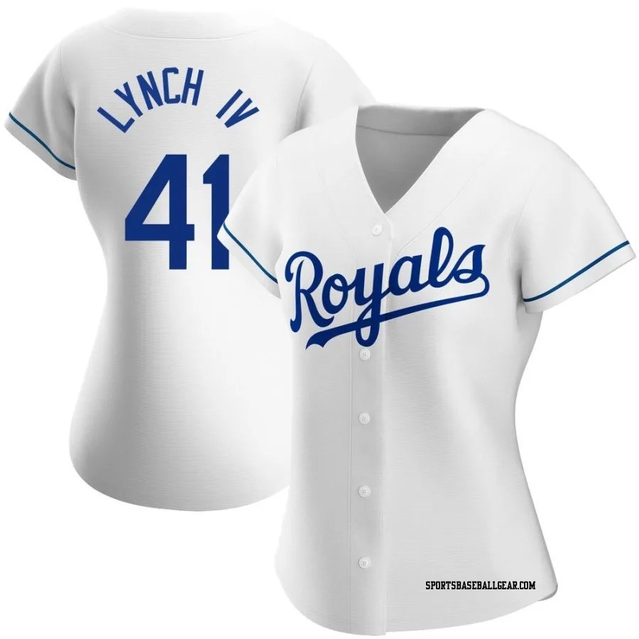 Daniel Lynch IV Women's Kansas City Royals White Authentic Home Jersey