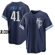 Daniel Lynch IV Youth Kansas City Royals Navy Replica 2022 City Connect Jersey