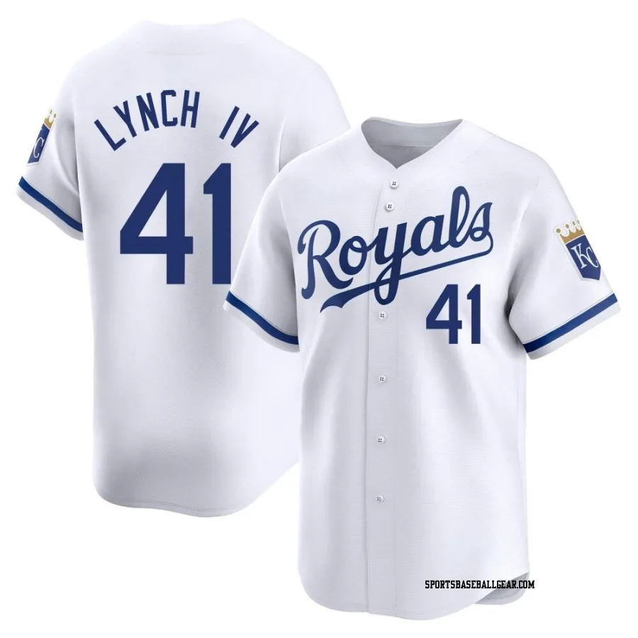 Daniel Lynch IV Youth Kansas City Royals White Limited Home Jersey