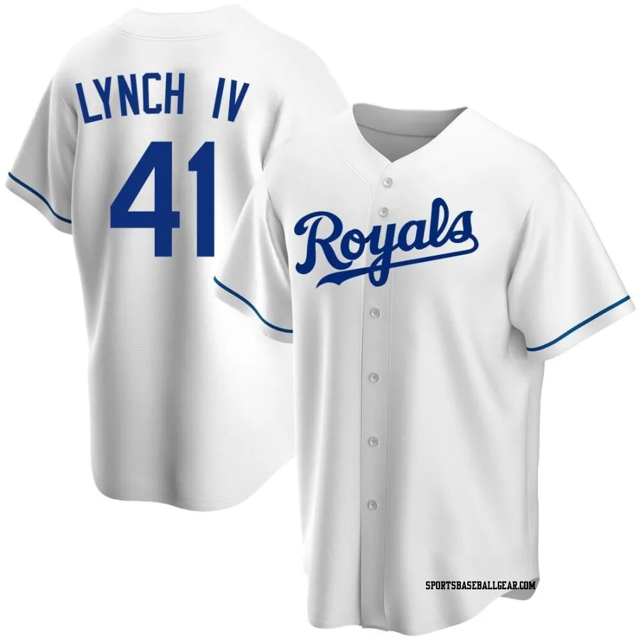 Daniel Lynch IV Youth Kansas City Royals White Replica Home Jersey