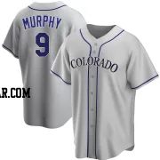 Daniel Murphy Men's Colorado Rockies Gray Replica Road Jersey