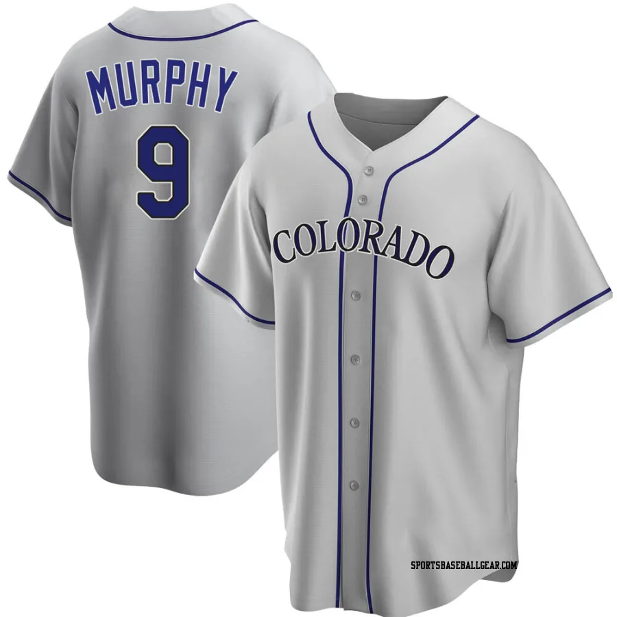 Daniel Murphy Men's Colorado Rockies Gray Replica Road Jersey