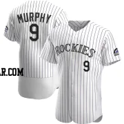 Daniel Murphy Men's Colorado Rockies White Authentic Home Jersey