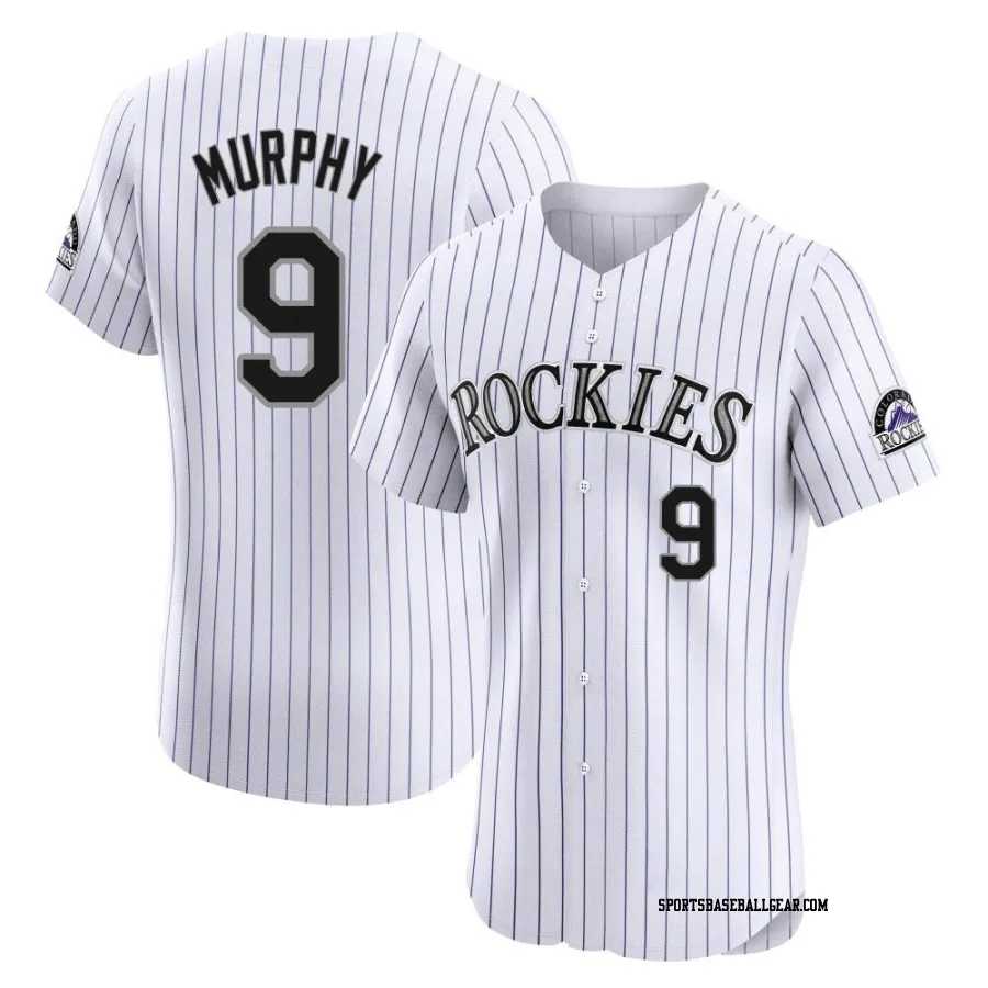 Daniel Murphy Men's Colorado Rockies White Elite Home Jersey