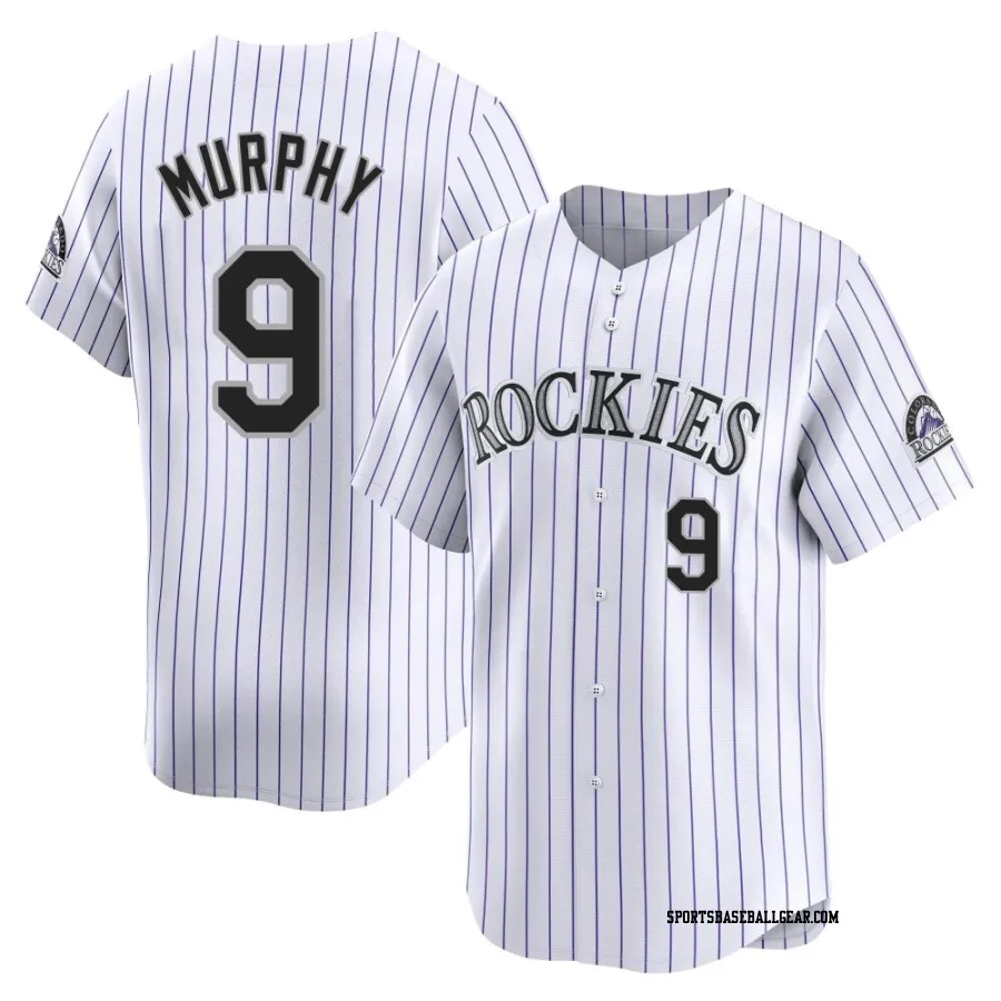 Daniel Murphy Men's Colorado Rockies White Limited Home Jersey