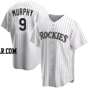 Daniel Murphy Men's Colorado Rockies White Replica Home Jersey