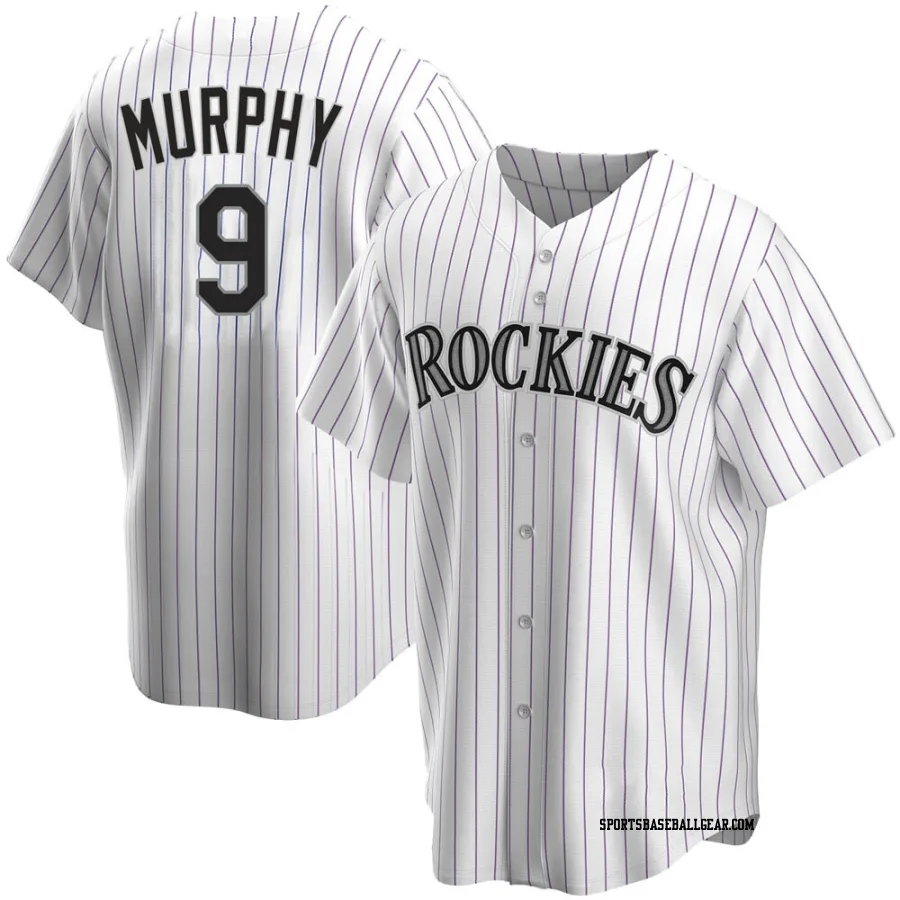 Daniel Murphy Men's Colorado Rockies White Replica Home Jersey