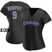 Daniel Murphy Women's Colorado Rockies Black Authentic Alternate Jersey