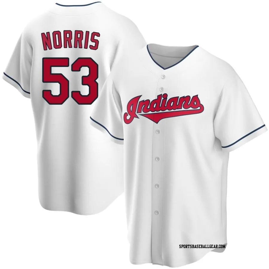 Daniel Norris Men's Cleveland Guardians White Replica Home Jersey