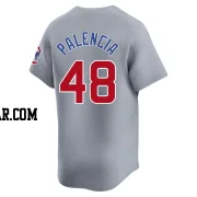 Daniel Palencia Men's Chicago Cubs Gray Limited Road Jersey