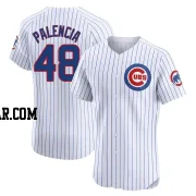 Daniel Palencia Men's Chicago Cubs White Elite Home Jersey