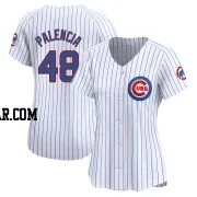 Daniel Palencia Women's Chicago Cubs White Limited Home Jersey