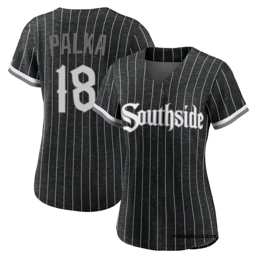 Daniel Palka Women's Chicago White Sox Black Authentic 2021 City Connect Jersey