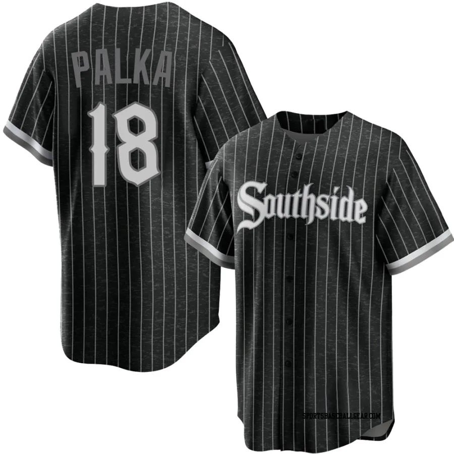 Daniel Palka Youth Chicago White Sox Black Replica 2021 City Connect Jersey