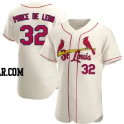 Daniel Ponce de Leon Men's St. Louis Cardinals Cream Authentic Alternate Jersey