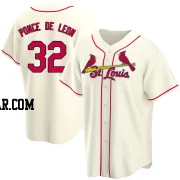 Daniel Ponce de Leon Men's St. Louis Cardinals Cream Replica Alternate Jersey