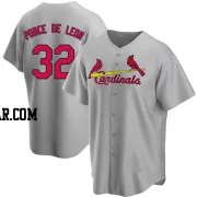 Daniel Ponce de Leon Men's St. Louis Cardinals Gray Replica Road Jersey