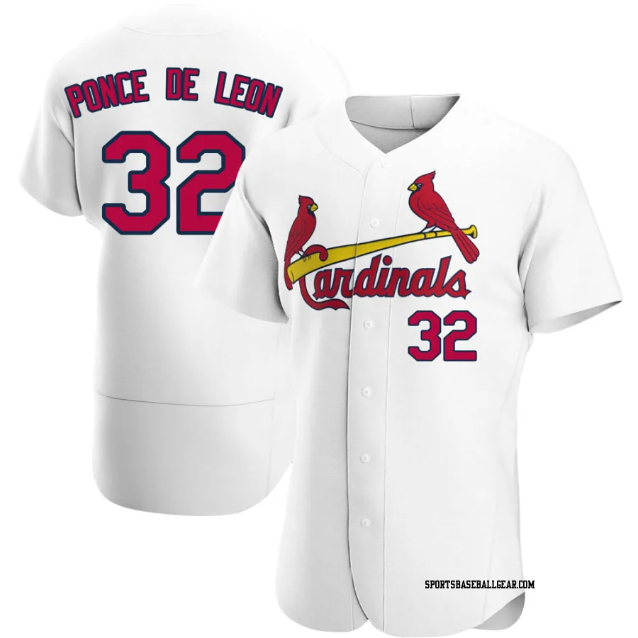 Daniel Ponce de Leon Men's St. Louis Cardinals White Authentic Home Jersey