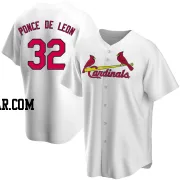 Daniel Ponce de Leon Men's St. Louis Cardinals White Replica Home Jersey