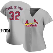 Daniel Ponce de Leon Women's St. Louis Cardinals Gray Authentic Road Jersey