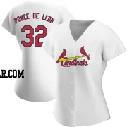 Daniel Ponce de Leon Women's St. Louis Cardinals White Authentic Home Jersey