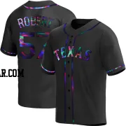 Daniel Robert Men's Texas Rangers Black Holographic Replica Alternate Jersey