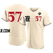 Daniel Robert Men's Texas Rangers Cream Authentic 2023 City Connect 2023 World Series Jersey