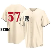 Daniel Robert Men's Texas Rangers Cream Replica 2023 City Connect Jersey