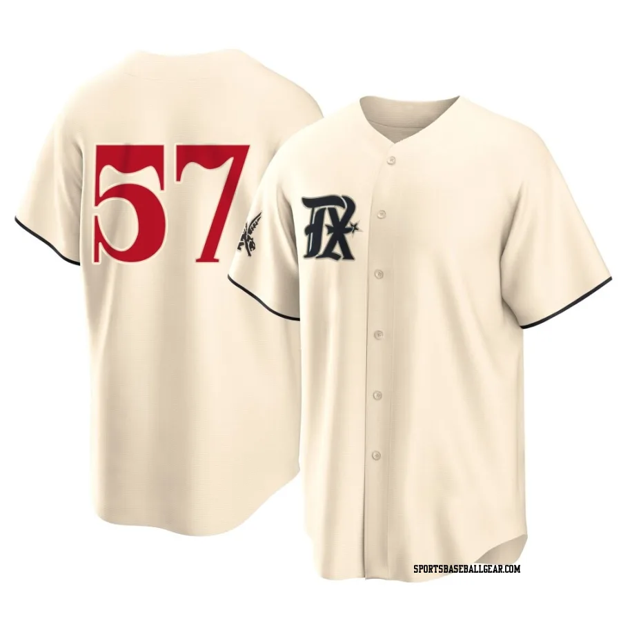 Daniel Robert Men's Texas Rangers Cream Replica 2023 City Connect Jersey