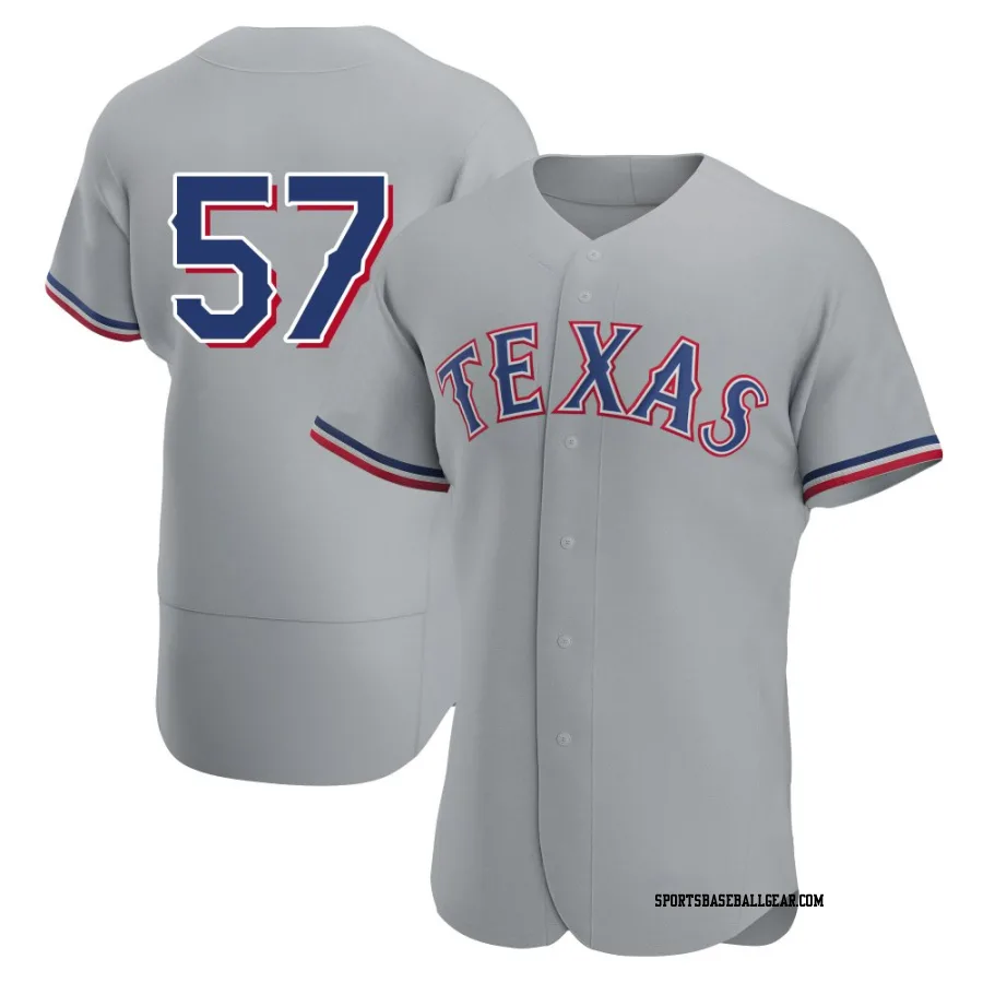 Daniel Robert Men's Texas Rangers Gray Authentic Road Jersey