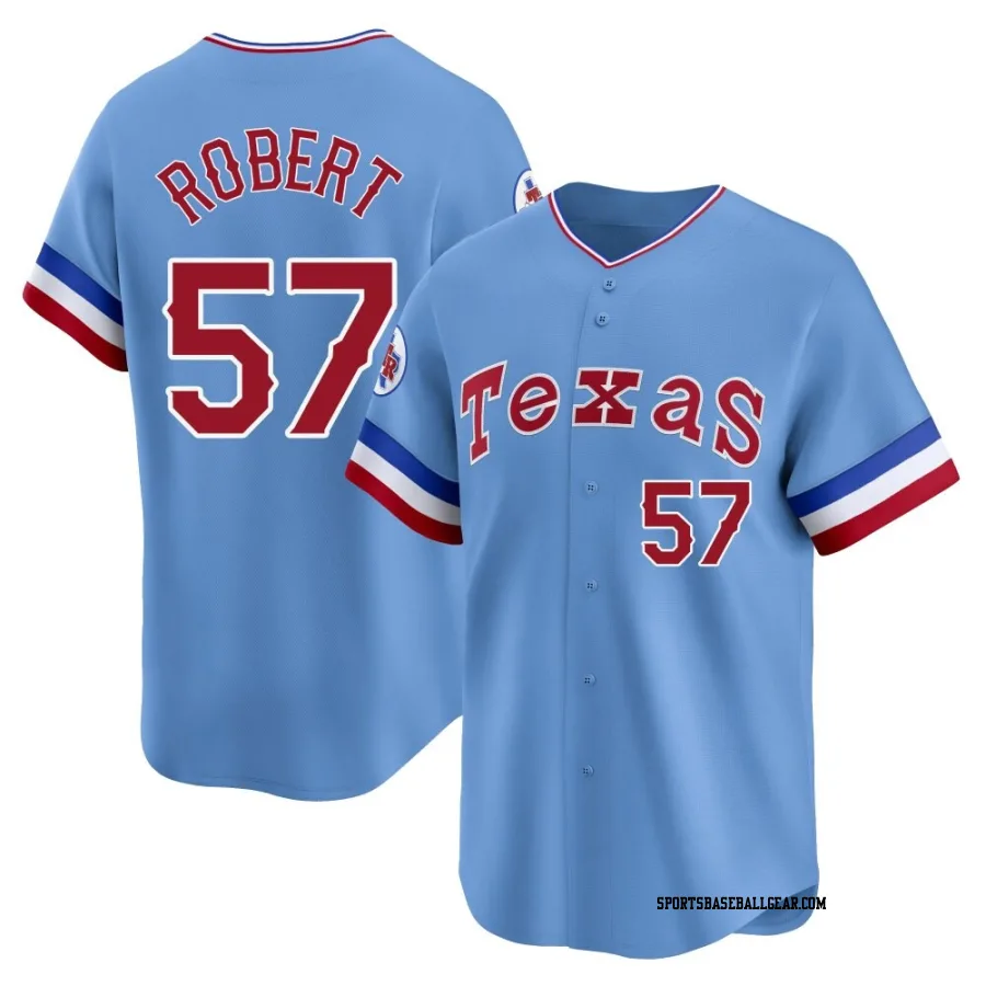 Daniel Robert Men's Texas Rangers Light Blue Limited Cooperstown Collection Jersey