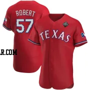 Daniel Robert Men's Texas Rangers Red Authentic Alternate 2023 World Series Jersey