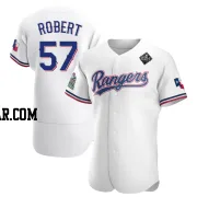 Daniel Robert Men's Texas Rangers White Authentic Home 2023 World Series Jersey