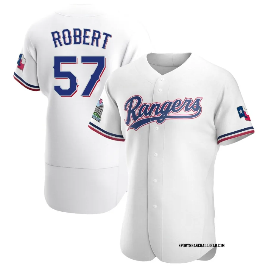 Daniel Robert Men's Texas Rangers White Authentic Home Jersey