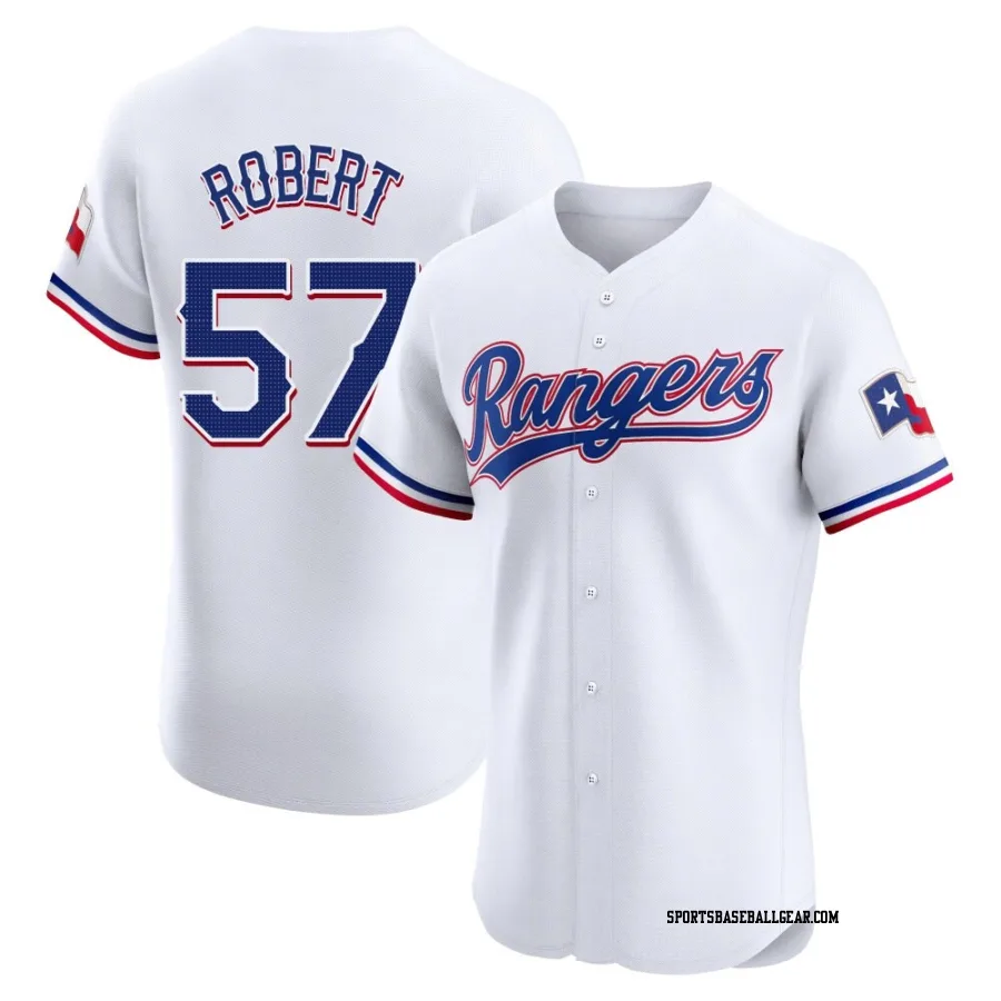 Daniel Robert Men's Texas Rangers White Elite Home Jersey