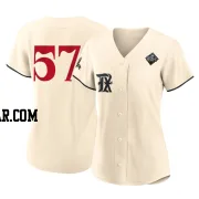 Daniel Robert Women's Texas Rangers Cream Authentic 2023 City Connect 2023 World Series Jersey