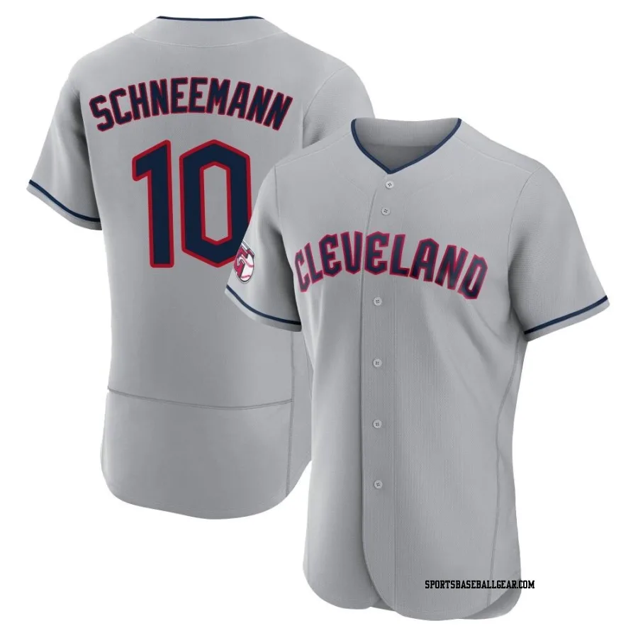 Daniel Schneemann Men's Cleveland Guardians Gray Authentic Road Jersey