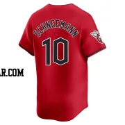 Daniel Schneemann Men's Cleveland Guardians Red Limited Alternate Jersey