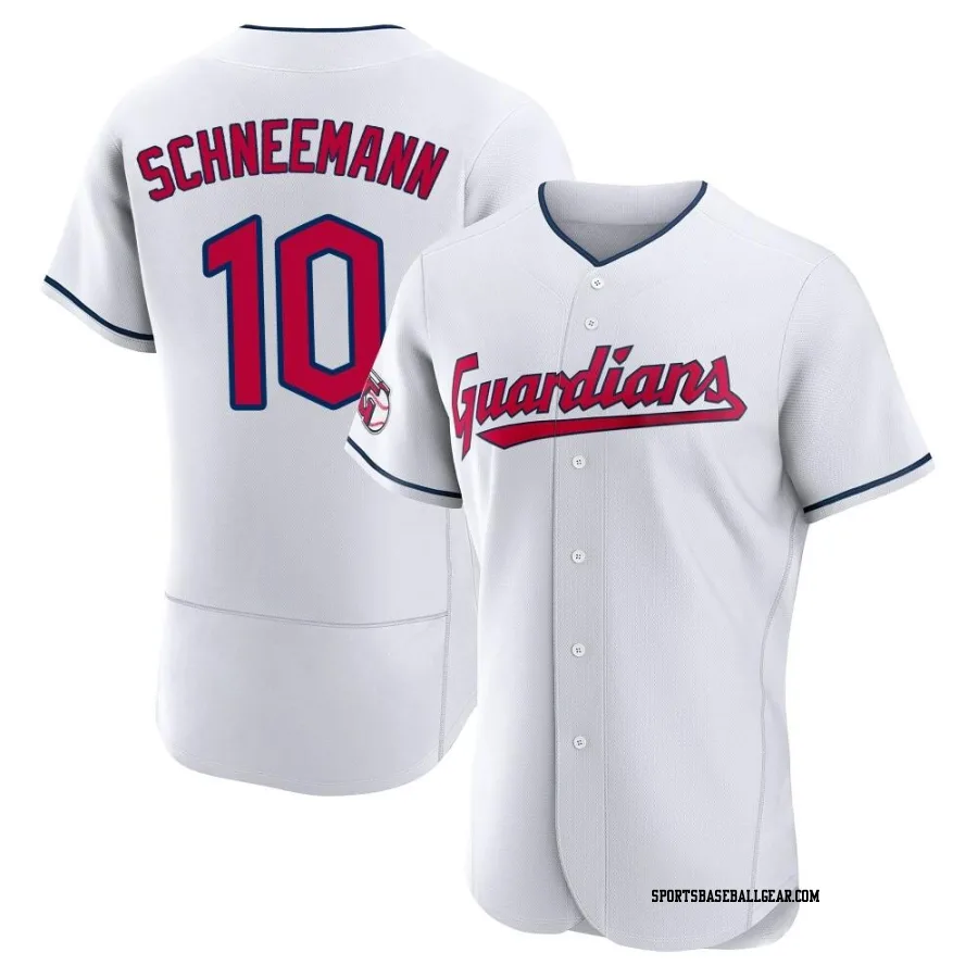 Daniel Schneemann Men's Cleveland Guardians White Authentic Home Jersey