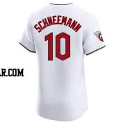 Daniel Schneemann Men's Cleveland Guardians White Elite Home Jersey