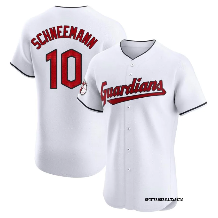 Daniel Schneemann Men's Cleveland Guardians White Elite Home Jersey