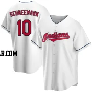 Daniel Schneemann Men's Cleveland Guardians White Replica Home Jersey