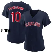 Daniel Schneemann Women's Cleveland Guardians Navy Replica Alternate Jersey